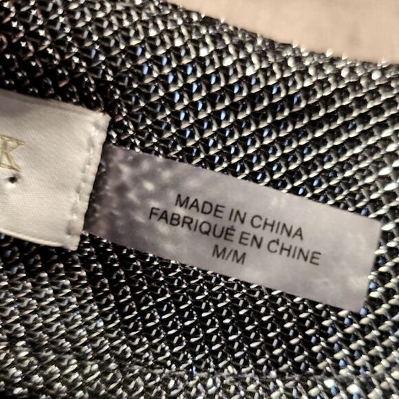 Ramy Brook Esther Silver Metallic Wrap Top Size M - Picture 11 of 12